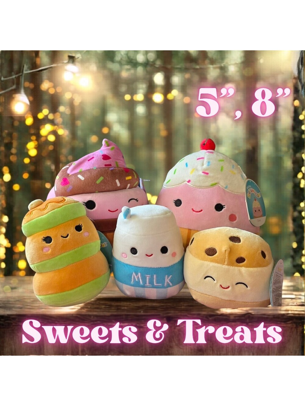 NWT Squishmallows Sweets and Treats Bundle